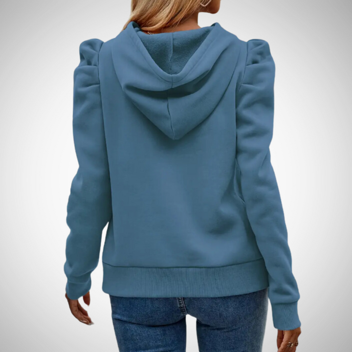 Stilla | Puff ærmer bomulds hoodie