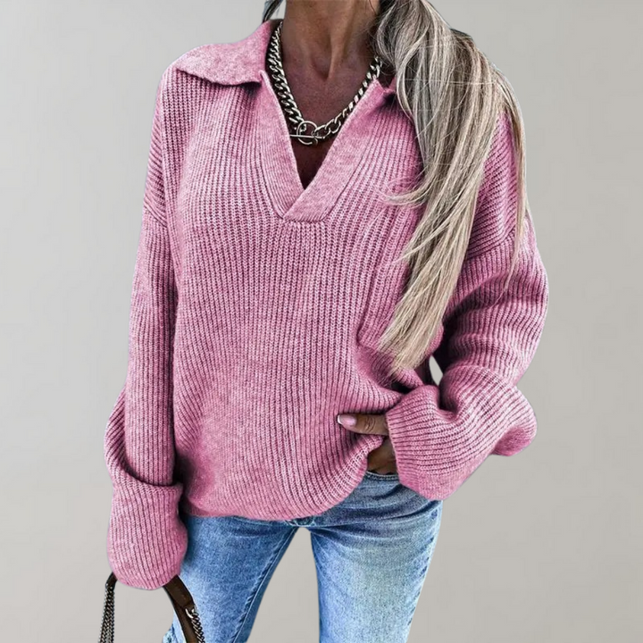 Stilla | Pullover til Kvinder med V-Hals