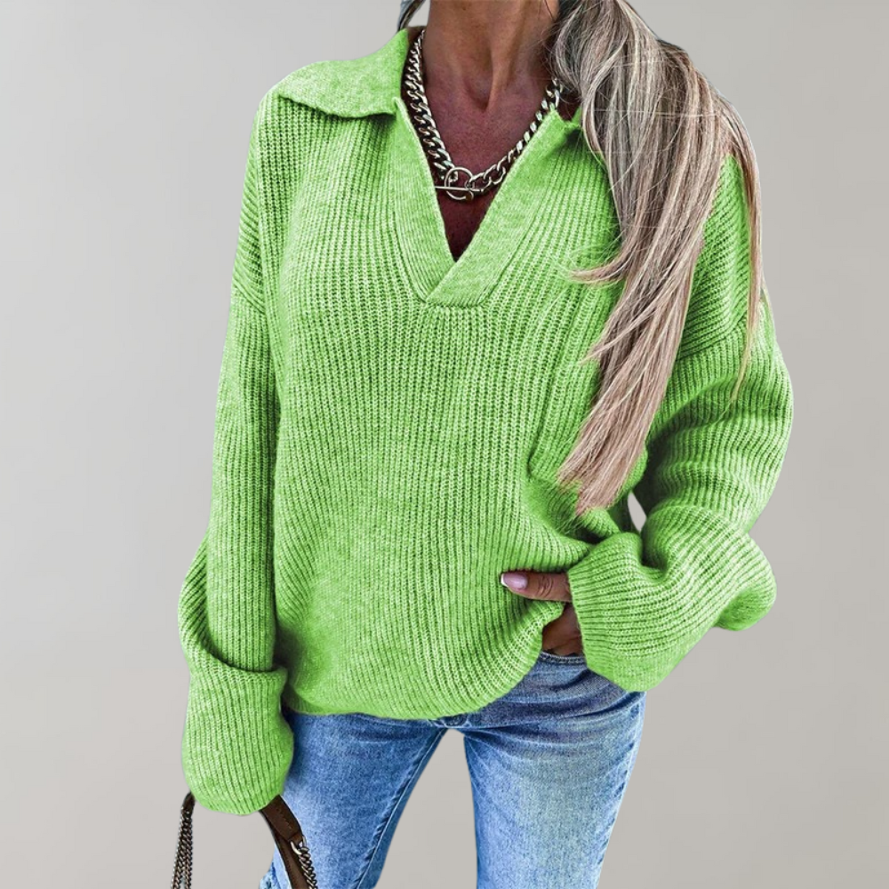 Stilla | Pullover til Kvinder med V-Hals