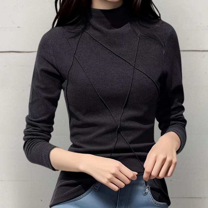 Stilla | Sofistikeret Halv Turtleneck Trøje til Damer