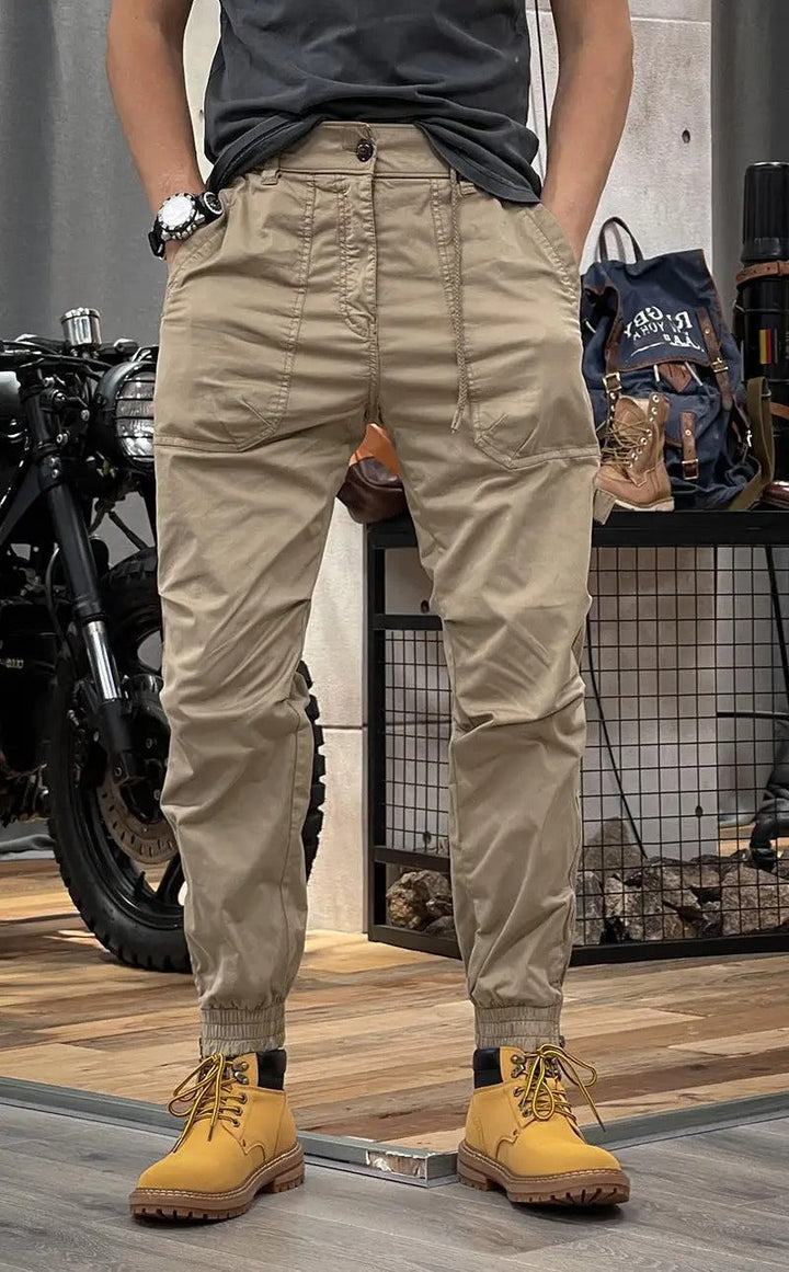 Stilla | Stretch cargo bukser med lommer