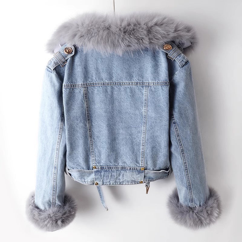 Stilla | Luksuriøs Denim-Frakke
