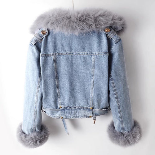Stilla | Luksuriøs Denim-Frakke