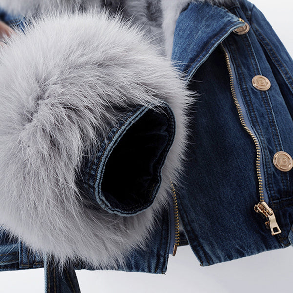 Stilla | Luksuriøs Denim-Frakke