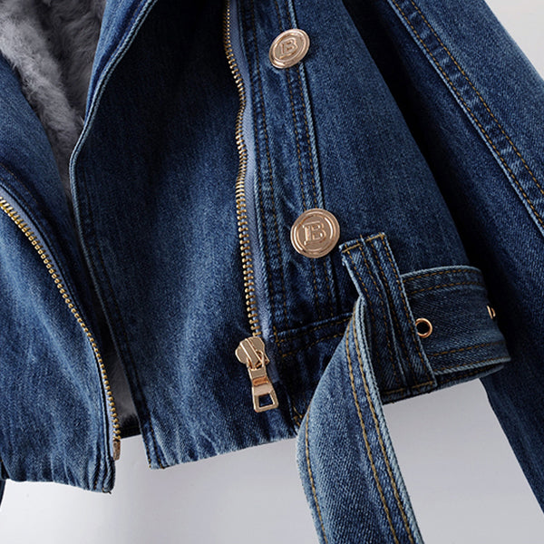 Stilla | Luksuriøs Denim-Frakke