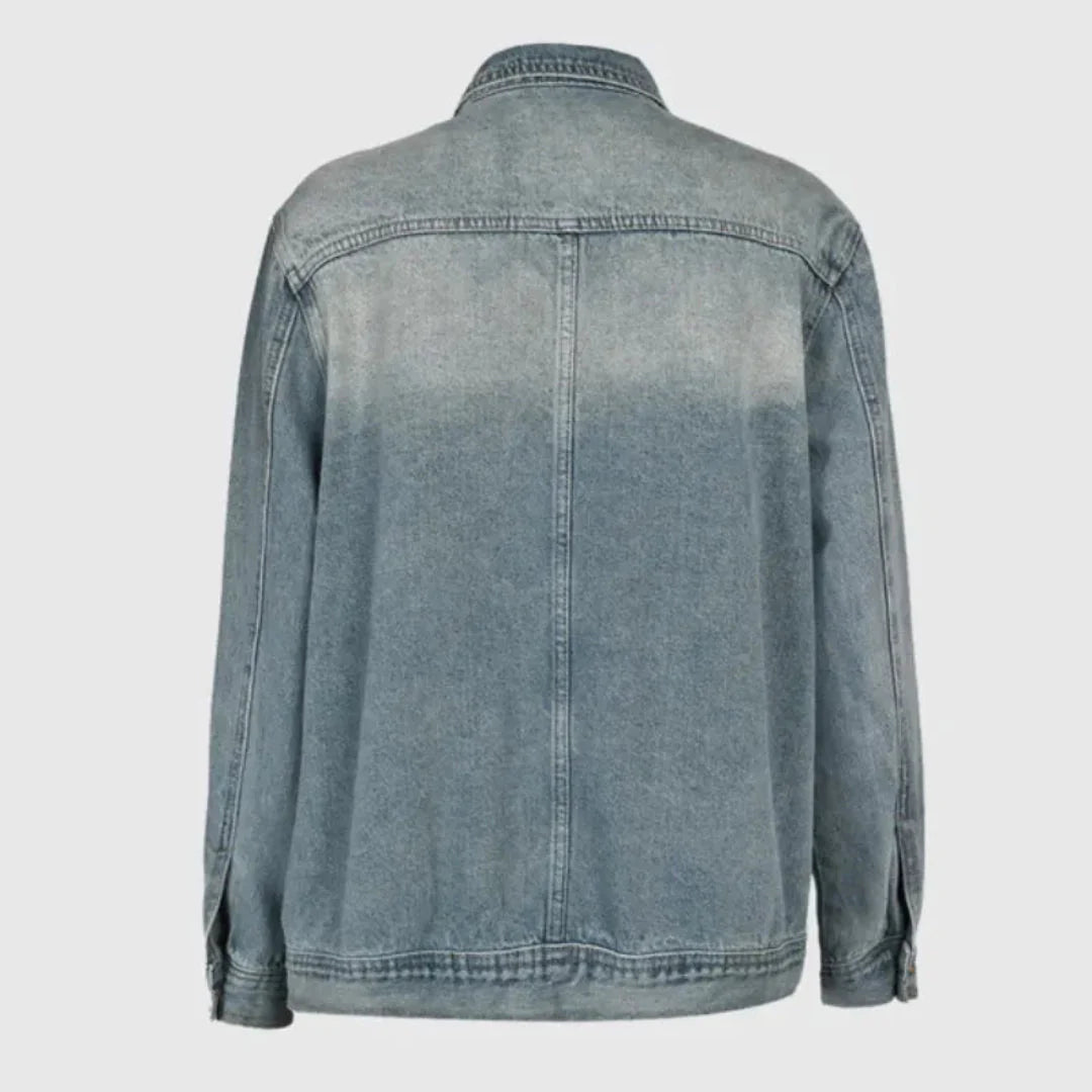 Stilla | Asymmetrisk Jeansjakke