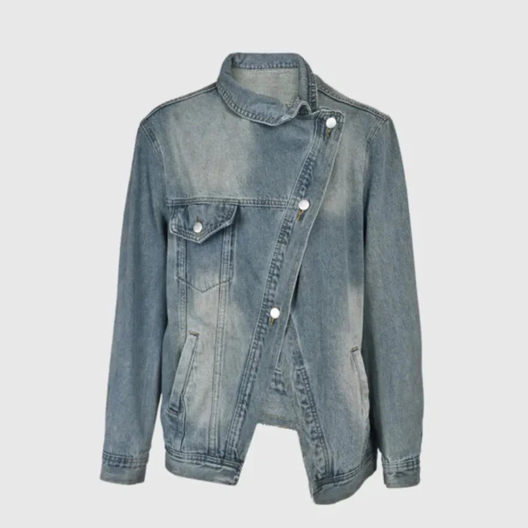 Stilla | Asymmetrisk Jeansjakke