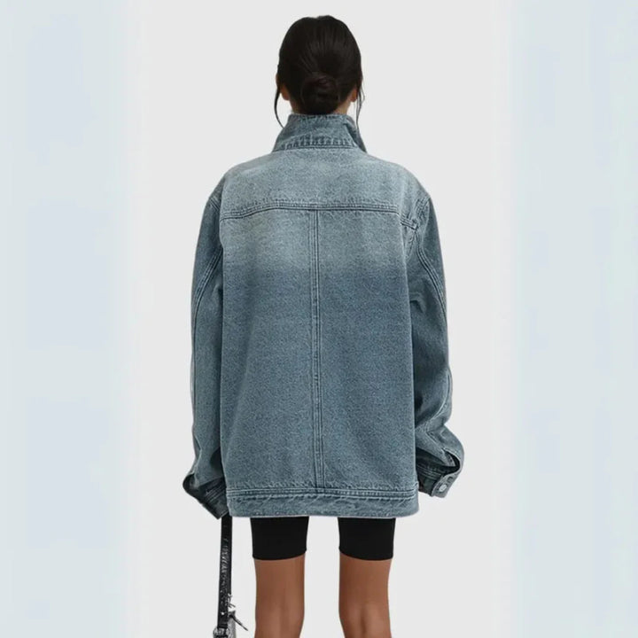 Stilla | Asymmetrisk Jeansjakke