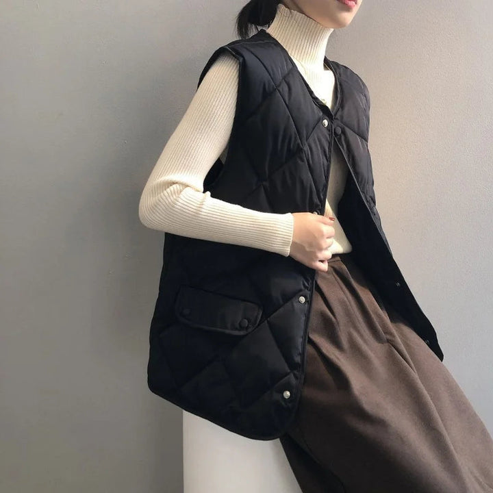 Stilla | Quilted Bomber Vest