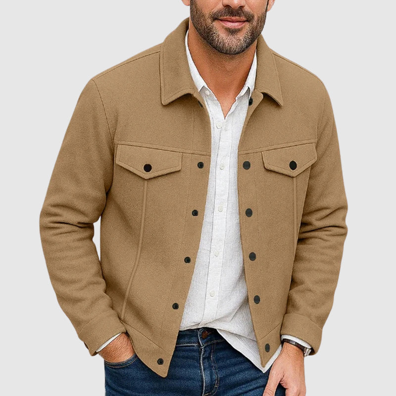 Stilla | Look Button-Up Kunstlæderjakke