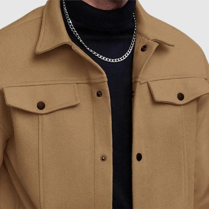 Stilla | Look Button-Up Kunstlæderjakke