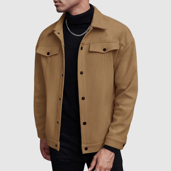 Stilla | Look Button-Up Kunstlæderjakke
