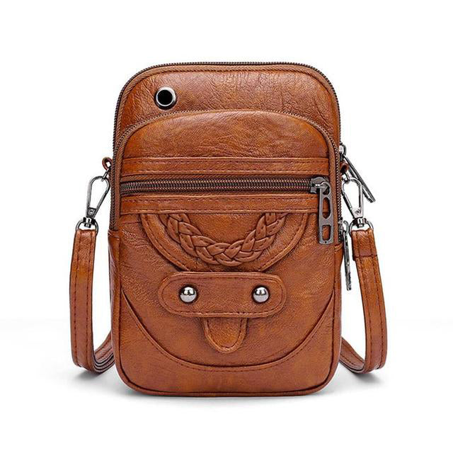 Stilla | Vintage Crossbodytaske i læder