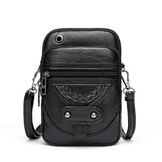 Stilla | Vintage Crossbodytaske i læder