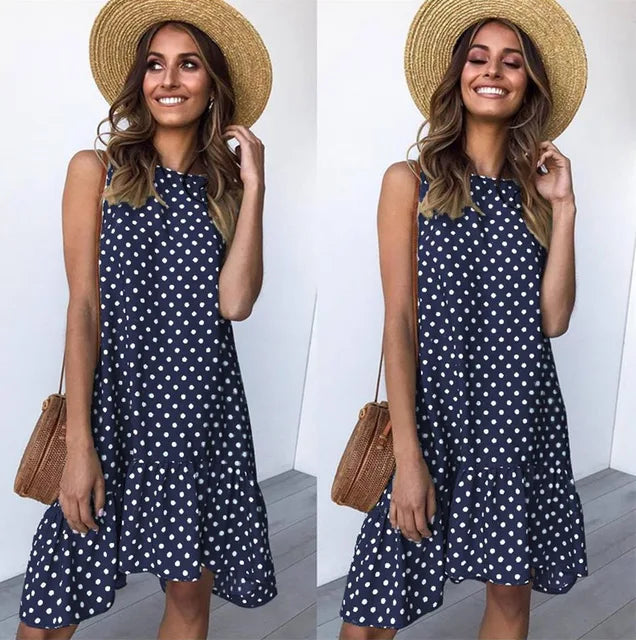 Stilla | Kjole, Ruche, Polka Dot