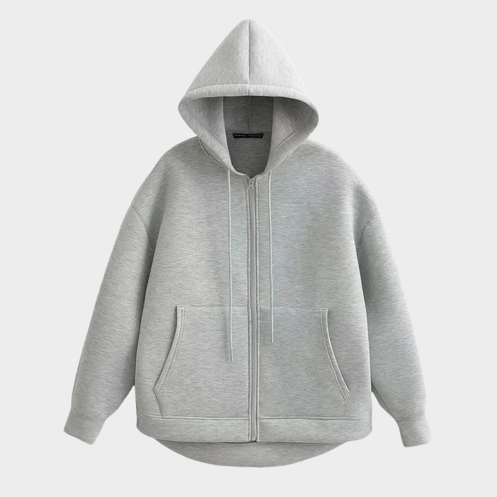 Stilla | Basic-Hoodie Jakke I Bomuld