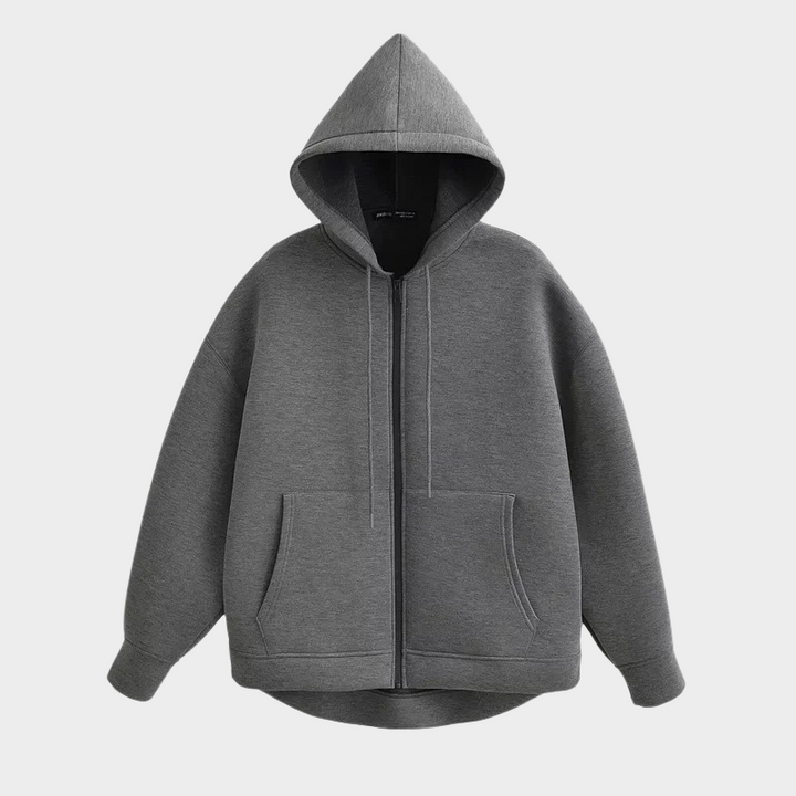 Stilla | Basic-Hoodie Jakke I Bomuld