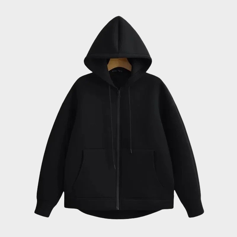 Stilla | Basic-Hoodie Jakke I Bomuld