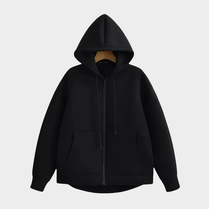 Stilla | Basic-Hoodie Jakke I Bomuld