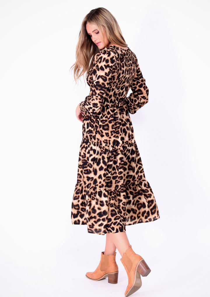 Stilla | Elegant Leopardkjole Damer
