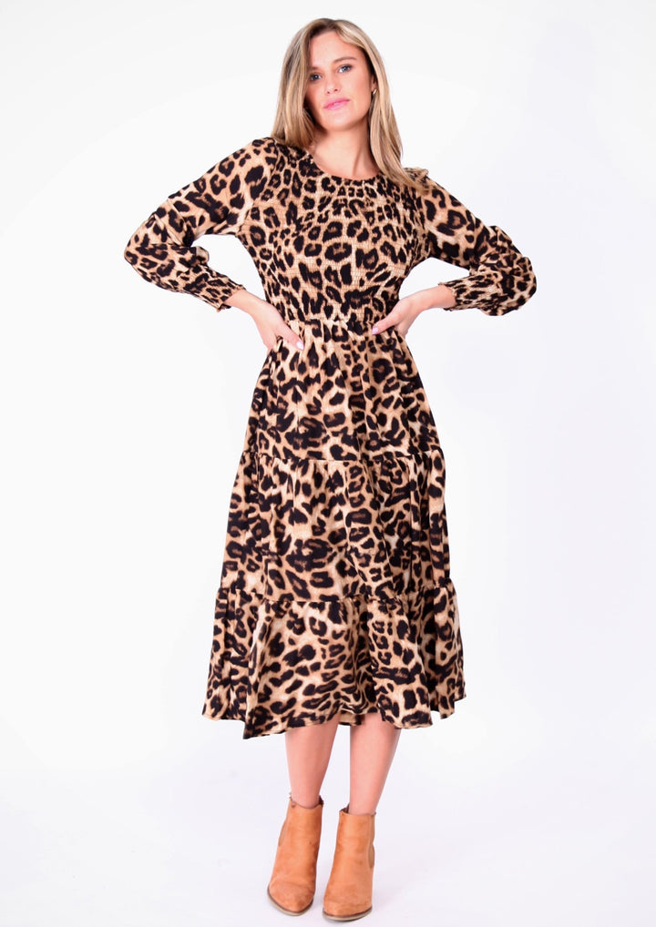 Stilla | Elegant Leopardkjole Damer