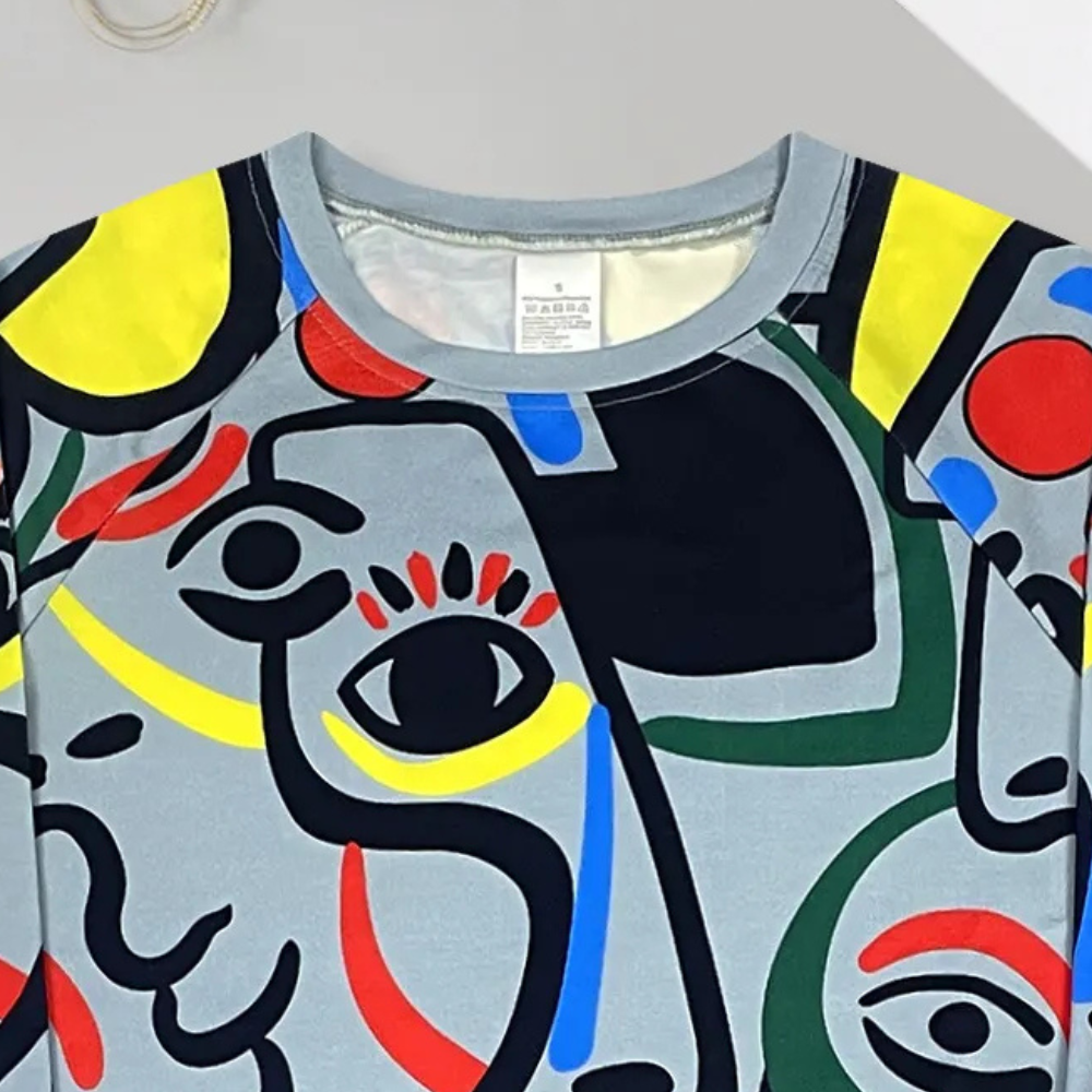 Stilla | Elegant Trykt Sweatshirt til Kvinder