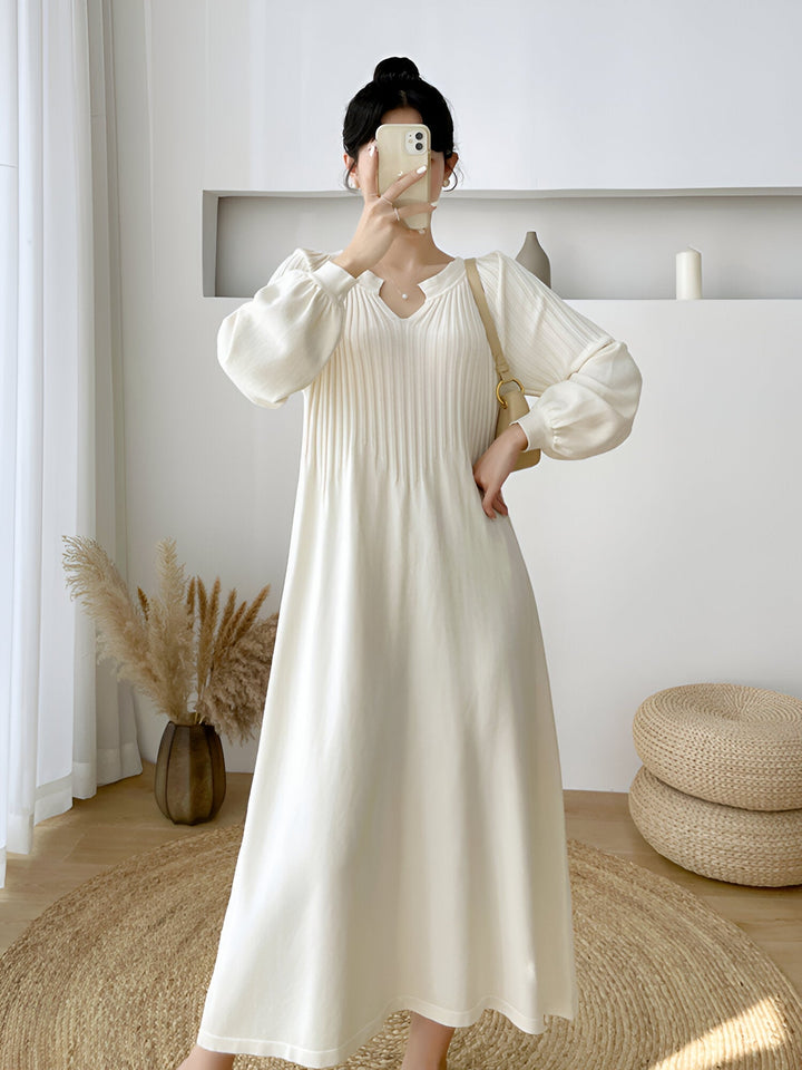 Stilla | Behagelig Og Stilfuld Strikkjole I Plus-size