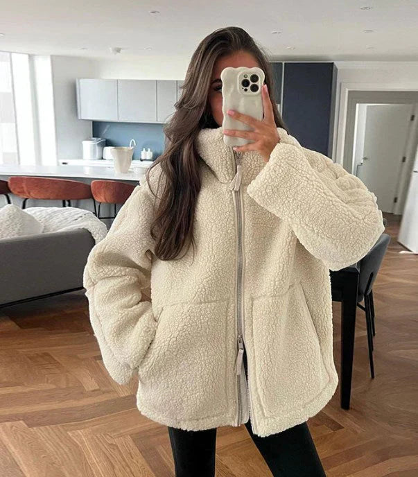 Stilla | Zip Sherpa Jakke