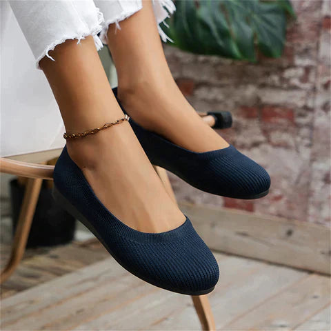Blau orthopädische schlupfschuhe