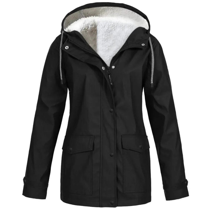 Stilla | Fleece Outdoor-jakke med hætte - Damejakke