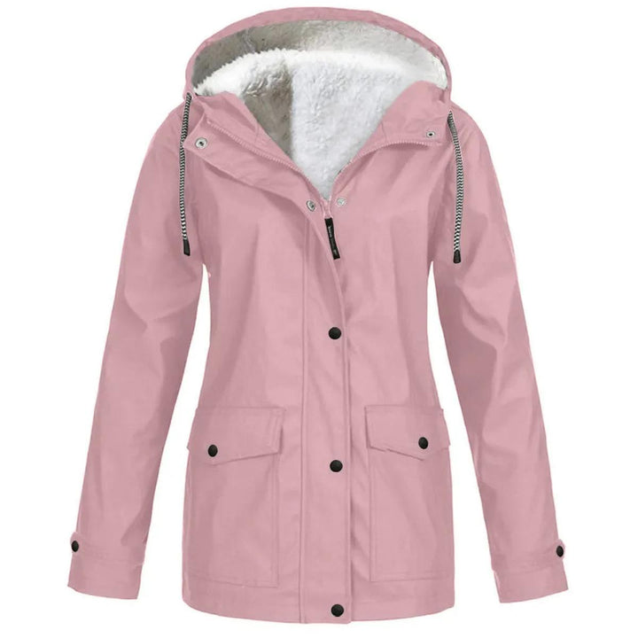 Stilla | Fleece Outdoor-jakke med hætte - Damejakke