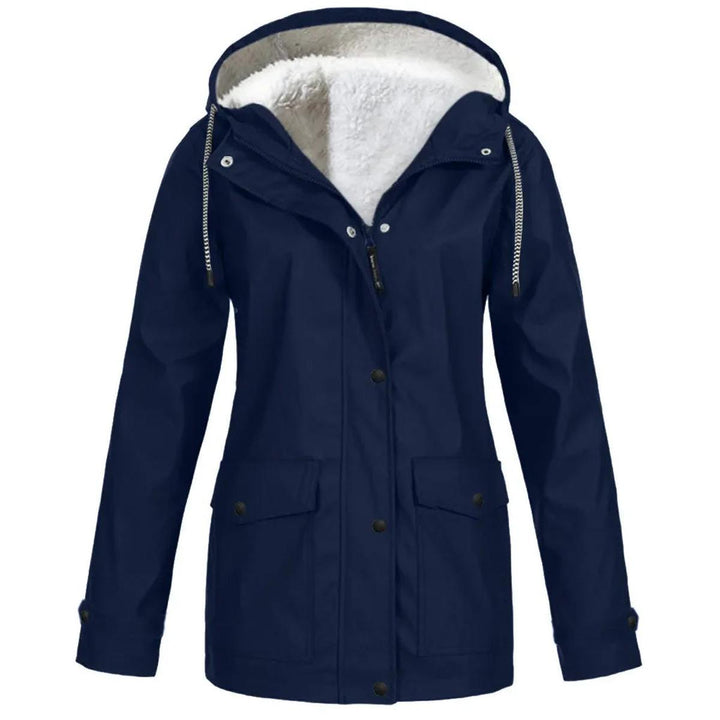 Stilla | Fleece Outdoor-jakke med hætte - Damejakke