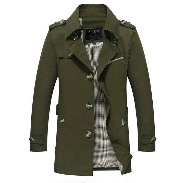 Stilla | Trenchcoat til Herrer - Stilfuld Beskyttelse