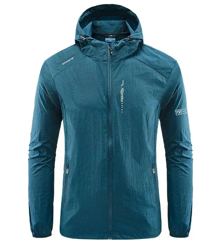 Stilla | Herre Windbreaker Jakke - Fuld Lynlås og Hætte