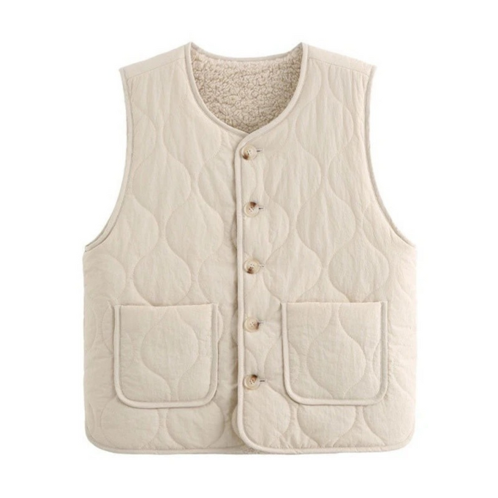 Stilla | Vest med Knapper I Fleece