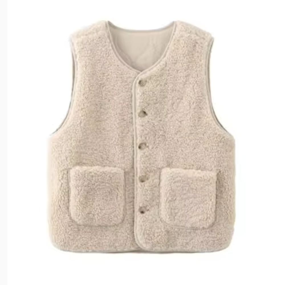 Stilla | Vest med Knapper I Fleece