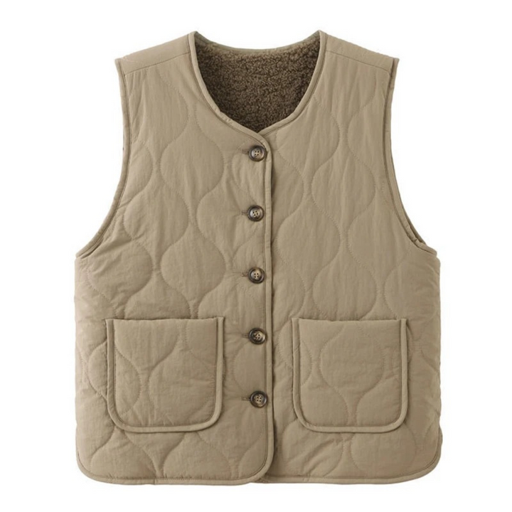 Stilla | Vest med Knapper I Fleece