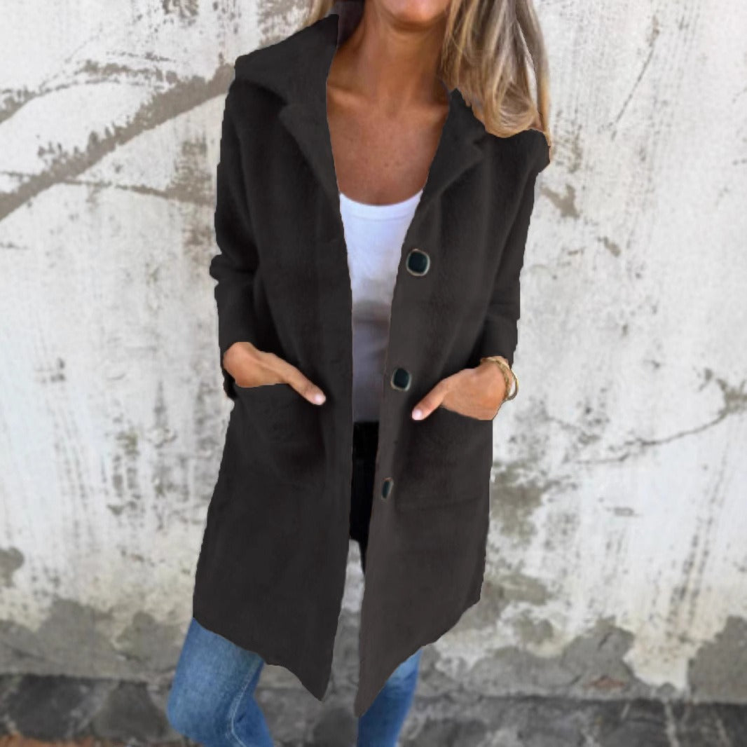 Stilla | Lang Jakke med Knapper