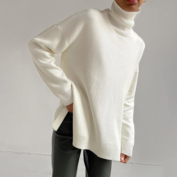 Stilla | Højkravepullover med Lange Ærmer