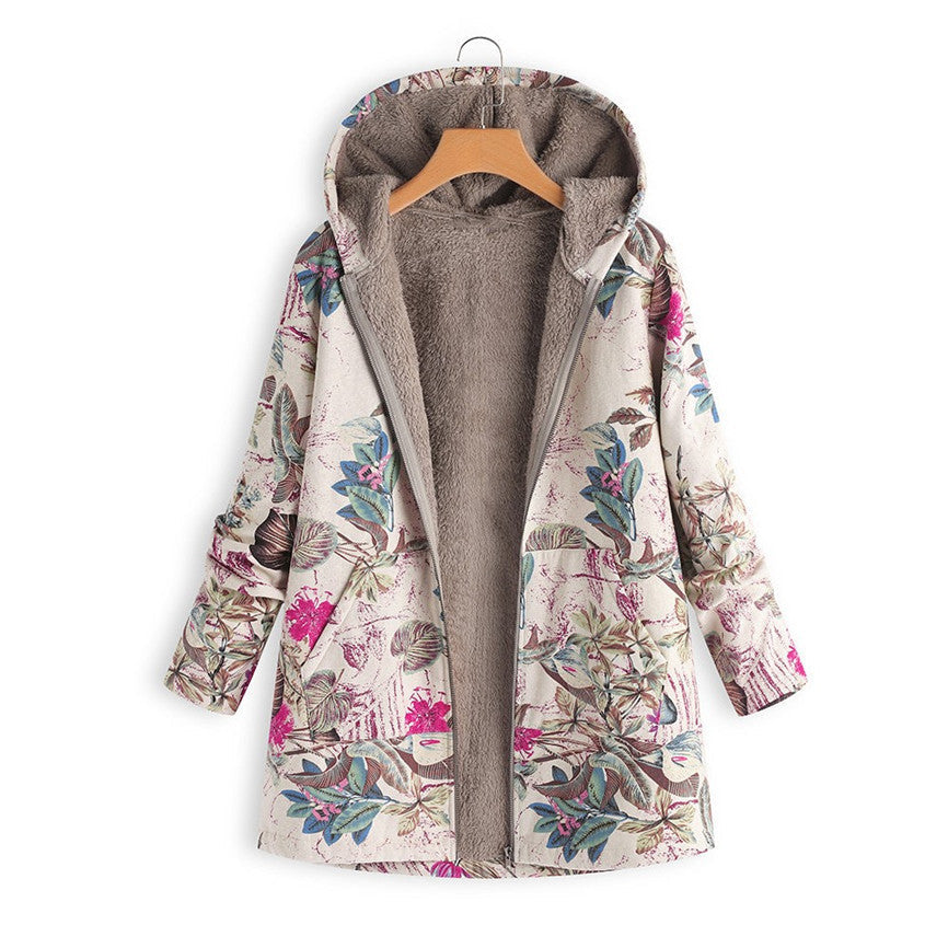 Stilla | Mønstret Jakke I Vintage-Stil