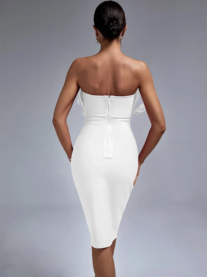 Stilla | Robe Bandage i Fjer til Elegante Damer
