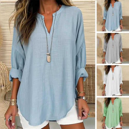 Stilla | Bluse med V-Hals