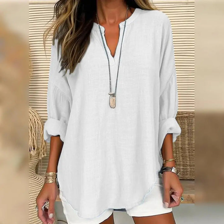 Stilla | Bluse med V-Hals