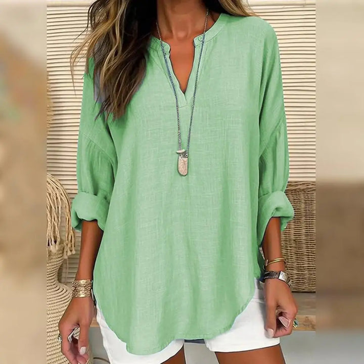 Stilla | Bluse med V-Hals