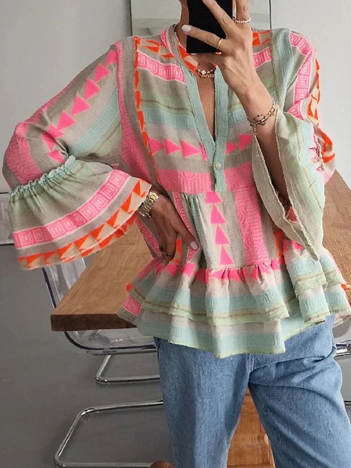 Stilla | Geometrisk T-shirt Til Kvinder