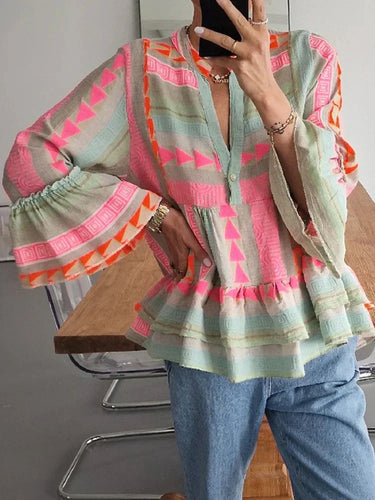Stilla | Geometrisk T-shirt Til Kvinder