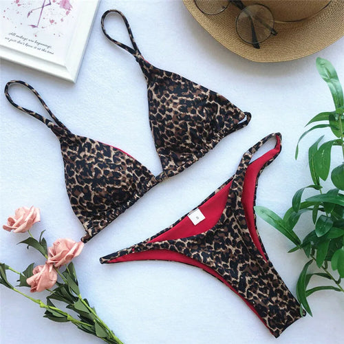 Skovae | Luksus Sommer Bikini Sæt Sexy Tier Leopard