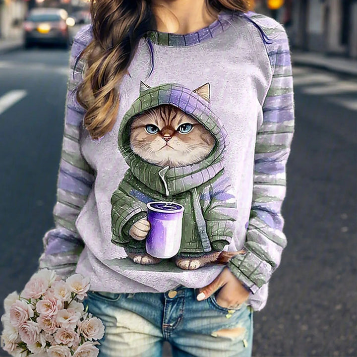 Stilla | Komfortabel Pullover Med Unik Grafiktryk