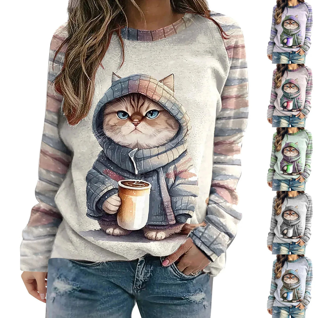 Stilla | Komfortabel Pullover Med Unik Grafiktryk
