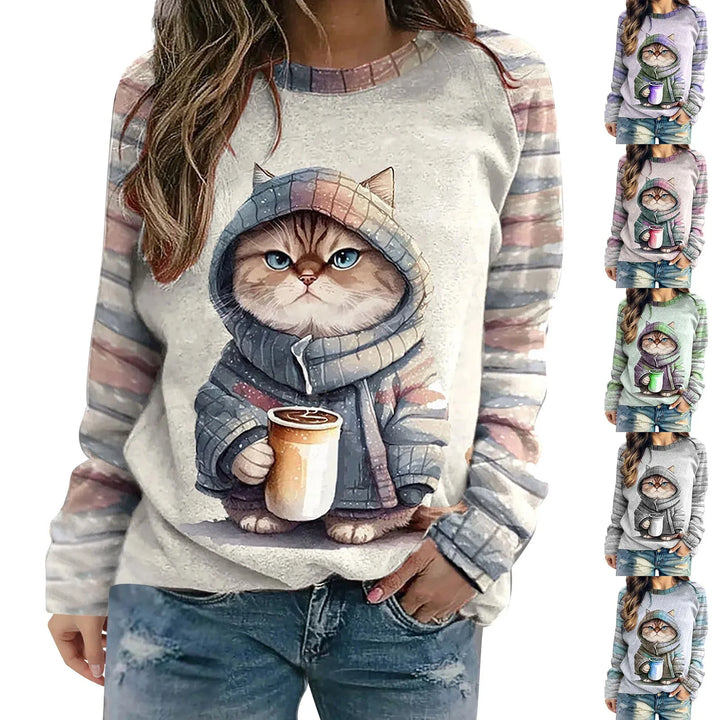 Stilla | Komfortabel Pullover Med Unik Grafiktryk